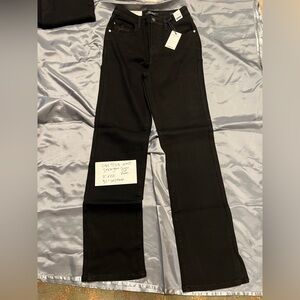 Judy Blue Black Straight Leg Jeans size 7 NWT